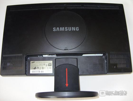 Снятие подставки с монитора Samsung 2343NW